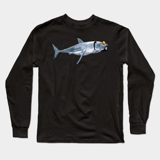 Sharkizzle Long Sleeve T-Shirt by Brieana